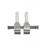 Double micro clamps - straight