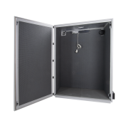 Isolation cubicle, sound-attenuating chamber for conditioning cages