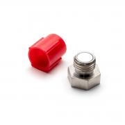 Mirrored screw plugs for 4-way cuvette holder