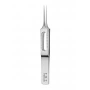 Mirror finish suture typing forceps - 1x2 teeth, straight, 9 cm