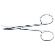 Dissecting eye scissors, 10 cm, blunt probe tips