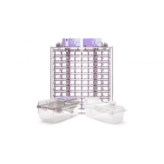 Re-usable i disposable cages in one NexGen rack