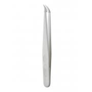 Plastic forceps - smooth, sharp curved, 11.5 cm