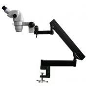 Precision stereo zoom binocular scope (III) on articulating arm