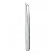Plastic forceps - smooth, sharp angled 45°, 11.5 cm