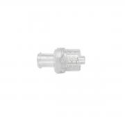 Check valve, female luer lock inlet, male luer lock outlet