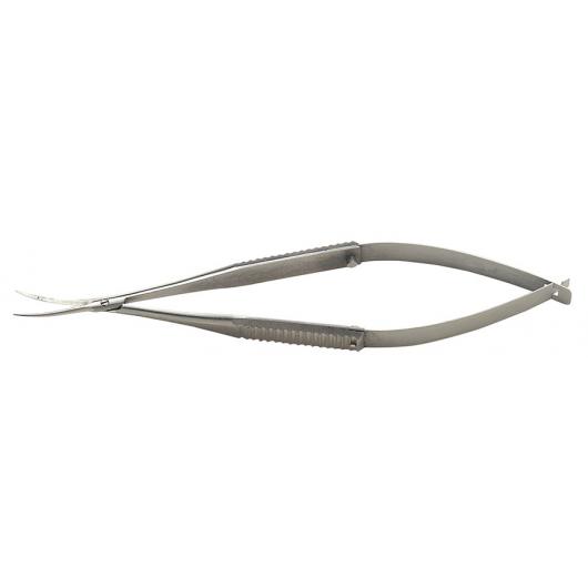 14126, Spring Scissors, 12 cm, Extra Fine Tips, Curved