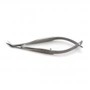 McPherson Vannas scissors, 9,0  cm, 45 degree angled blunt tips