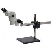 Precision stereo zoom binocular microscope (III) on boom stand