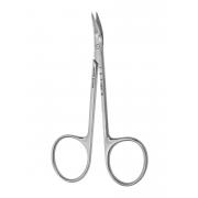 Fine scissors - sharply angled up, sharp-sharp, 10.5 cm