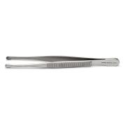 Russian forceps, 15,25  cm, 7 mm serrated oval tip